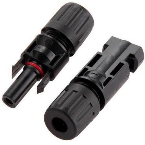 Solar connector pair MC4, 1x Male / 1x Female